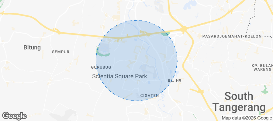 Kecamatan Kelapa Dua Airbnb map